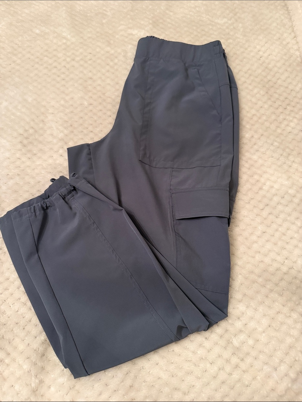 Blue Jogger Cargo Pants